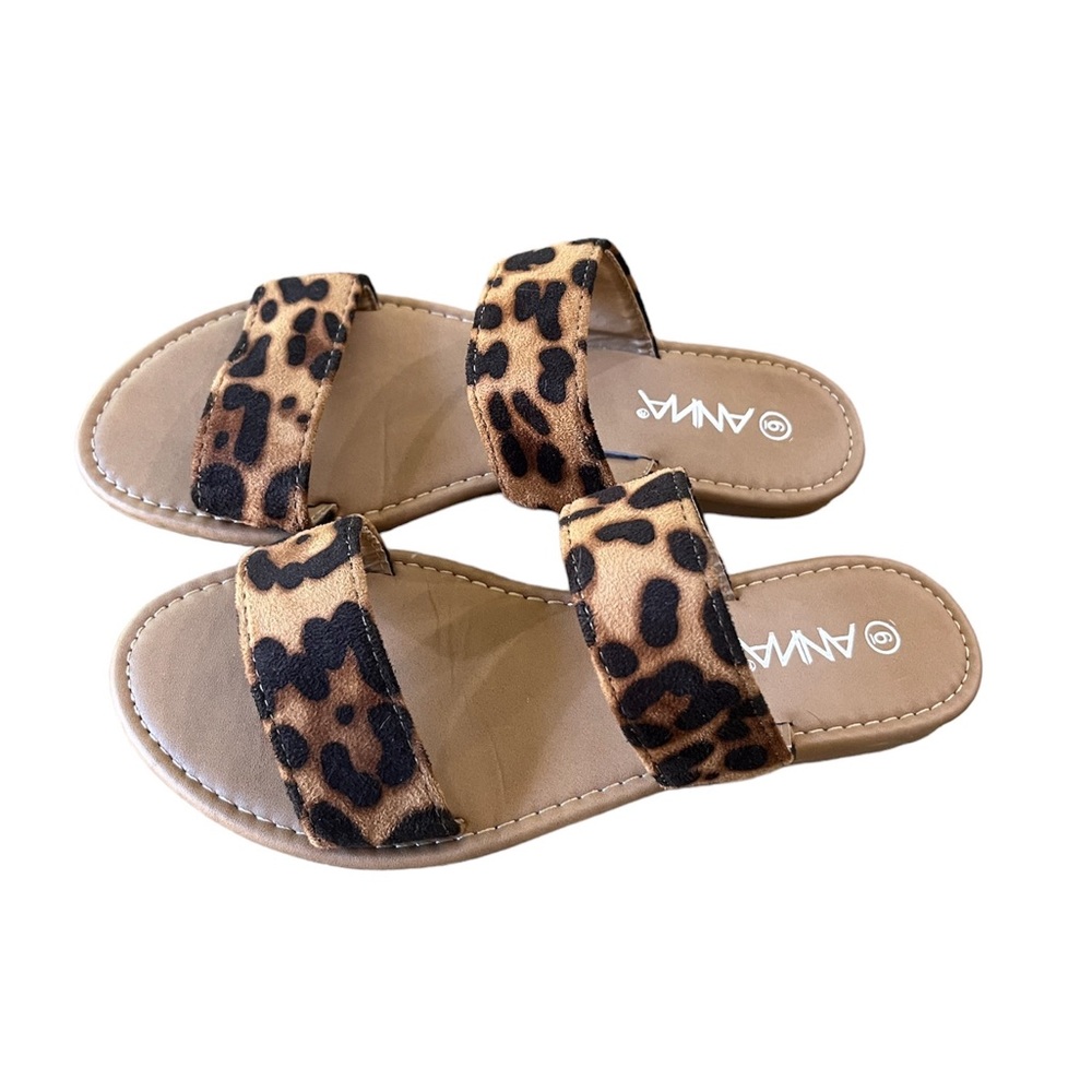 Leopard Print Slip-on Sandals Women’s Size 6 - Picture 2 of 4